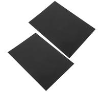 Yardwe Placas de Aluminio A4 Ligeras 2 Unidades en Color Negro para Elaboración de Placas y Grabado DIY en Entornos Industriales