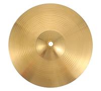 Yardwe Platillo Resistente al Golpe de Latón Dorado de Batería para Principiantes y Profesionales Adecuado para Instrumentos de Percusión