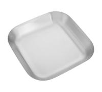 Yardwe Plato Inoxidable Cuadrado para Bbq Bandeja de Servicio para Camping para Patatas Fritas y Carne