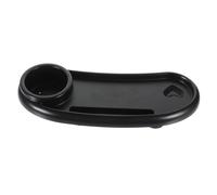Yardwe Plato llano para cochecito servicio merienda de bebé bandeja portavasos bandeja de aperitivos accesorios Bandeja de comida portátil portavasos cochecito bandeja universal AbS Negro