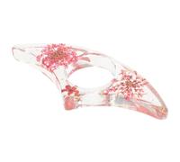 Yardwe Portapáginas Portátil Ligero de Plástico Diseño de Flores Secas, Accesorio de Lectura Práctico para Leer mientras Estás de Pie o Acostado