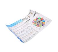 Yardwe Póster De Acordes Para Ukelele Tabla De Acordes Grande Teoría Musical Incluida