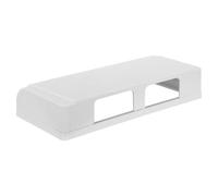 Yardwe Protector Interruptor Luz Resistente Intemperie para Cocina y Baño, Caja de Enchufe Protectora de Plástico Blanco de 4 Vías Instalación Fácil y Montaje en Pared