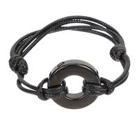 Yardwe Pulsera de Urnas para Cenizas Tejida de Acero Inoxidable Negra, Memorial Ajustable para Mujer, Pulsera Cadena de Mano para Recuerdo y Uso Diario