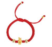 Yardwe Pulsera Roja con Conejito para Año Chino Símbolo de Buena Suerte y Fortuna Pulsera Trenzada de Cordón para Hombres y Mujeres Regalo Tradicional de Año del Conejo