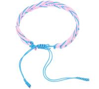 Yardwe Pulsera Tejida Colorida Amistad Unisex, para Uso Diario y Obsequio Ajustable Pulsera Trenzada de Cuerda Estilo Étnico