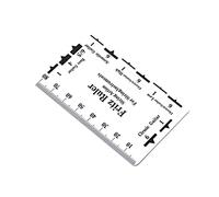 Yardwe Regla de Acción de Cuerda para Guitarra Medidor de Altura y Tono Escalas Claras y Bordes Suaves para Ajuste y Reparación Profesional