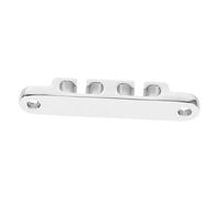 Yardwe Retenedor de Cuerdas Eléctrico de 6 Cuerdas en Metal Plata con Mecanismo Seguro y Tornillos de Montaje para Músicos Profesionales
