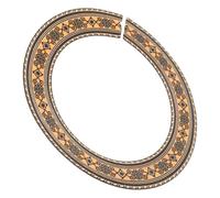 Yardwe Roseta de Boca para Guitarra Acústica Incrustación Decorativa de Madera Natural, Diámetro Interior 3,54 Pulgadas, Calcomanía Adhesiva Resistente para Personalización y Mejora