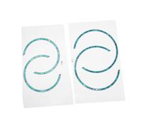 Yardwe Rosetas Decorativas Para Guitarra Acústica 38 y 41 Calcomanías Autoadhesivas Para Orificio De Sonido, Diseño Abalone, 4 Piezas Resistentes Para Guitarra Clásica y Acústica