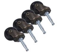 Yardwe Ruedas para Muebles de Oficina 1,5 Pulgadas, Ruedas Giratorias Silenciosas de Goma Suave Resistentes al Desgaste, Juego de 4 Unidades Color Bronce para Sillas y Escritorios