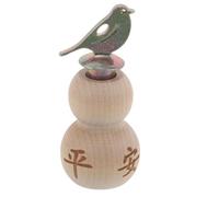 Yardwe Silbato de Madera Diseño Creativo de Calabaza Juguete Llamador de Pájaros Portátil Sonidos Realistas para Entrenamiento y Observación Adecuado Actividades al Aire Libre