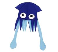 Yardwe sombrero de calamar sombrero de pulpo Víspera de Todos los Santos felpa sombrero halloween gorro halloween sombrero de halloween accesorio de sombrero divertido tela Blue