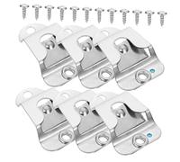 Yardwe Soporte de Micrófono de Mano y Clip de Radio Cb para Radioaficionados, Diseño Profesional Tornillos para Montaje Seguro, Compatible Radios Móviles, Paquete de 6 Piezas Negras