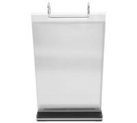 Yardwe Soporte para Menús de Acrílico Transparente Base Sólida y 6 Páginas Verticales, Expositor Desmontable Adecuado para Hogares y Marketing