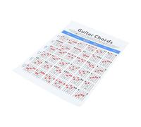 Yardwe Tabla de Acordes de Guitarra para Principiantes Póster de Acordes Musicales Guía de Aprendizaje de Guitarra para Uso Clase o Práctica Casa