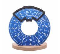 Yardwe Tabla de Notas de Guitarra Rueda de Acordes para Principiantes Herramienta de Teoría Musical Base Práctica de Acordes de Guitarra de Bolsillo para Melodías y Progresiones