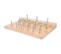 Yardwe Tablero de Rehabilitación de Madera para Coordinación y Destreza Manual Ejercitador de Dedos para Fortalecimiento y Entrenamiento de Habilidades Hogar y Centros de Rehabilitación