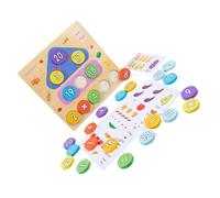 Yardwe Tablero del Alfabeto del Reloj Digital para Juguete De Aprendizaje Temprano Rompecabezas De Matemáticas Juguete Educación Casa