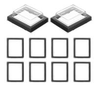 Yardwe Tapa de Interruptor KCD4, 15 Piezas, Cubierta Protectora para Botón Pulsador, Resistente al Agua, Plástico y Silicona, para Electrodomésticos