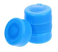 Yardwe Tapas de Rosca Reutilizables para Cubos de Agua de 5.5cm, Paquete de 4 Piezas de Pp Flexibles para Evitar Derrames Accidentales en Dispensadores
