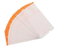 Yardwe Tarjetas de Control de Asistencia para Reloj Fichar Empleados, 50 Hojas de Papel Beige para Oficina y Almacén, Registro Preciso de Horas y Control Horario