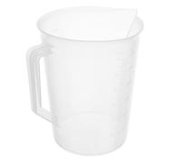 Yardwe Taza Medidora de Gran Capacidad 3000ml de Plástico Blanco Escala para Medir Líquidos y Aceite, Resistente al Desgaste Adecuado para Uso Automotriz y Cocina