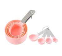 Yardwe Tazas y Cucharas Medidoras Reutilizables para Cocina, Set de 8 Piezas Medición Exacta para Preparar Recetas