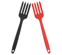 Yardwe Tenedores de Silicona para Cocina 2piezas, Accesorio de Cocina Ergonómico Superficie, Utensilios Multifunción Ideales para Pasta y Uso Diario
