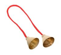 Yardwe Tocar el Timbre Tradicional de Latón Instrumento de Percusión Musical para Preescolares para Clases de Educación Musical y Actividades de Grupo Familiar