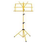 Yardwe Trípode Plegable para Partituras Soporte Metálico Ajustable, Pies de Goma Antideslizantes y Fácil Almacenamiento, Adecuado para Música y Guitarra