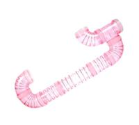 Yardwe Tubo de Plástico Rosa para Jaula de Hámster y Ratas, Fácil de Instalar Diseño DIY para Laberinto y Juego Fuera Jaula