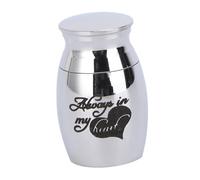 Yardwe Urna para Mascotas De Acero Inoxidable Urna De Cremación Creativa Contenedor para Cenizas De Mascotas para Guardar Recuerdos Casa Panteón