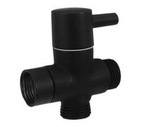 Yardwe Válvula de Ducha de Triple Salida de Metal Negro G1/2 | Control Preciso del Caudal, Cambio entre Salidas, Acabado Moderno, Rosca G1/2, Instalación para Baño
