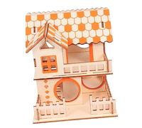 Yardwe Villa para Hámster De Animales Pequeños Juguete para Hámster Pequeña para Mascotas Escondite para Hámster Escondite De Madera para Hámster para