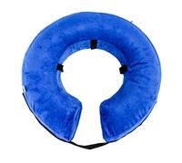 Yardwe Virola Antimordida Inflable para Mascotas Funda Ajustable Cabeza del Perro Collar Protector para Perros Anillo Azul