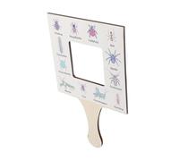 Yardwe Visor de la guía de la Naturaleza Herramienta de observación de la Naturaleza Juguete de observación al Aire Libre Marco de la guía de la Naturaleza de Madera