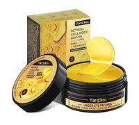 Yargkos 60 parches de oro de 24 quilates para debajo de los ojos, 30 pares de máscaras debajo de los ojos para ojeras, tratamiento de ojos hinchados, almohadillas de gel de colágeno hidratantes para