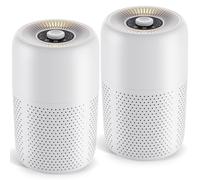 YARIKI - Purificadores de aire para dormitorio, difusor de aceites esenciales, pequeño purificador de aire con control de velocidad de luz nocturna, 24 dB de bajo ruido para un mejor