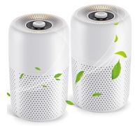 YARIKI - Purificadores de aire para dormitorio, difusor de aceites esenciales, pequeño purificador de aire con control de velocidad de luz nocturna, 24 dB de bajo ruido para un mejor