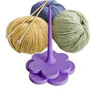 Yarn Ball Holder - Swivel Crochet Thread Dispenser, Professional Frictionless Yarn Feeder with Polished Finish, Rapid Spin Sewing Accessory, Ideal for Workplace Dorm Beginners Professionals