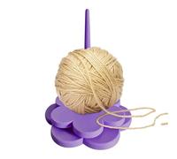 Yarn Ball Winder, Flower Shape Rotating Spinner, Tabletop Yarn Winder with Smooth Rotation, Knitting Tool, Yarns Spinner with Stable Base, Studio Dorm Crafting Projects Beginners Professionals Women