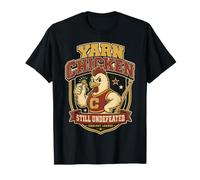 Yarn Chicken Still Undefeated Crochet Humor Camiseta
