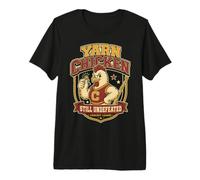 Yarn Chicken Still Undefeated Crochet Humor Camiseta Premium
