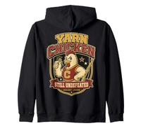 Yarn Chicken Still Undefeated Crochet Humor Sudadera con Capucha