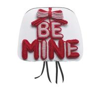 Yarn Crochet Word Be Mine - Funda para reposacabezas de coche, 2 piezas, elástica, cómoda, universal, se adapta a la mayoría de coches, furgonetas, SUV, camiones, accesorios de decoración interior de