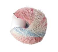Yarn Crocheting, Wool Acrylic Blend Gradient Thread, Smooth Textured Fiber, Soft Long Pila Gancho Yarn for Easy Stitching, Beginners and Hobbyists, Scarf Making Quilting Embroidery Fabric Projects