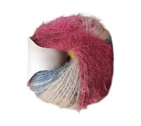 Yarn Crocheting, Wool Acrylic Blend Gradient Thread, Smooth Textured Fiber, Soft Long Pila Gancho Yarn for Easy Stitching, Beginners and Hobbyists, Scarf Making Quilting Embroidery Fabric Projects