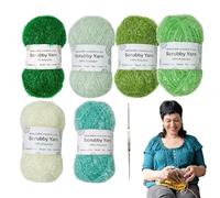Yarn For Scrubbies - Crocheting Weaving Yarn, Scrubby Shine Yarrn | Assorted Colors Scrubby Assortment | Scrubbys Polyester Yarrn Sturdy| Polyester Assorted Colors Crocheting Yarns | For Dish Towels