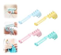 Yarn Guide Ring Crocheting Knitting Tool, Finger Guides Crochet, Adjustable Crochet Tension Ring for Finger (4pcs)